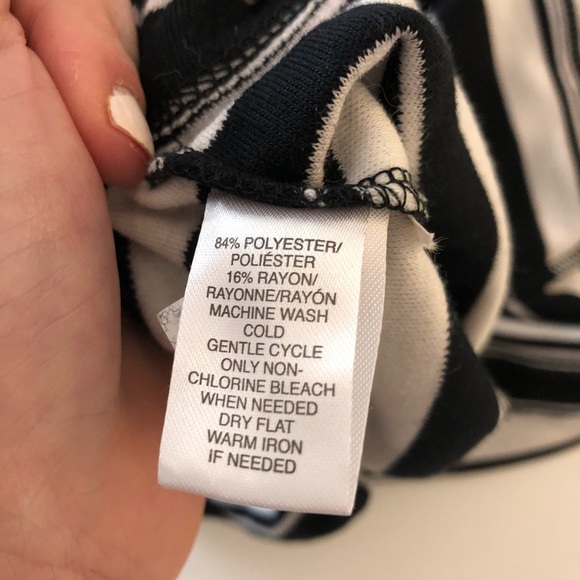 LOFT black and white boatneck dress - Picture 7 of 8